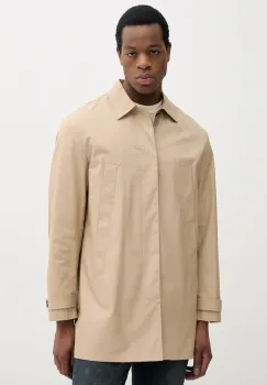 United Colors of Benetton palton barbati, culoarea bej, de tranzitie, 21NCUN04I imagine