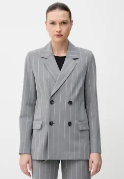 United Colors of Benetton sacou cu doua randuri de nasturi pentru femei, cu vascoza imagine