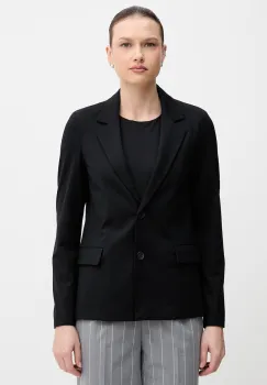 United Colors of Benetton sacou cu un singur rand de nasturi pentru femei, cu vascoza imagine