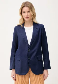 United Colors of Benetton sacou cu un singur rand de nasturi pentru femei, din in imagine