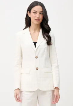 United Colors of Benetton sacou cu un singur rand de nasturi pentru femei, din in imagine