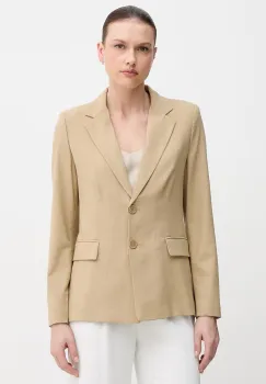 United Colors of Benetton sacou cu un singur rand de nasturi pentru femei, din vascoza imagine