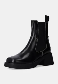 Vagabond Shoemakers ghete chelsea de piele DORAH femei, culoarea negru, cu toc drept, 5642-001-87 imagine