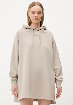 Vans bluza culoarea bej, cu gluga, uni, VN000RD27D61 imagine