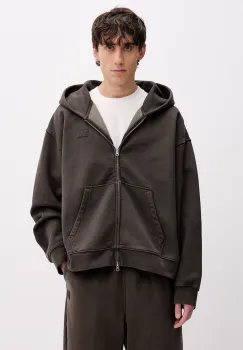 Vans hanorac cu fermoar si gluga pentru barbati, din bumbac Premium LX Full Zip imagine