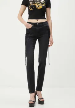 Versace Jeans Couture jeansi Melissa femei, culoarea negru, 77HAB501 DW060F19 imagine