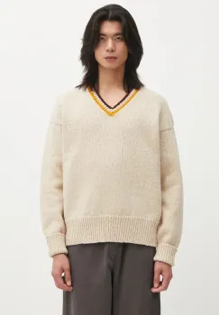 Visvim pulover de lana COLLEGE V-NECK imagine