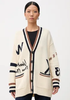 Weekend Max Mara cardigan BLASONE culoarea bej, 2615341061600 imagine