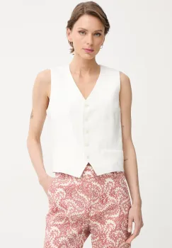 Weekend Max Mara vesta cu un singur rand de nasturi pentru femei, din in PACE imagine