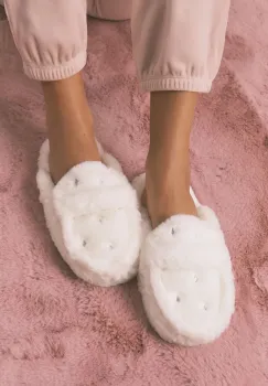 women'secret papuci de casa VECINA RUBIA culoarea bej, 4992593 imagine