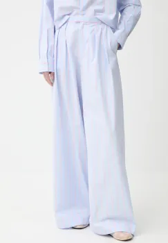 Won Hundred pantaloni de bumbac lat, high waist, 3490-14268 imagine