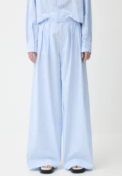 Won Hundred pantaloni de bumbac lat, high waist, 3490-14268 imagine