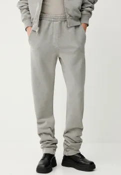 Won Hundred pantaloni de trening din bumbac culoarea gri, uni, 3693-12082 imagine