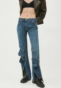 Y/Project jeansi EVERGREEN HOOK AND EYE SLIM JEANS femei high waist, 107PA002 imagine