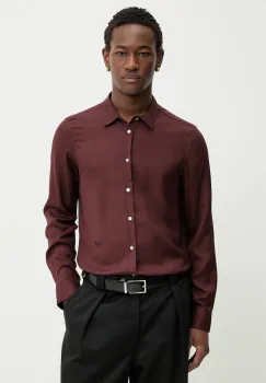 ZADIG&VOLTAIRE camasa culoarea bordo, cu guler clasic, regular, WMSH01333 imagine
