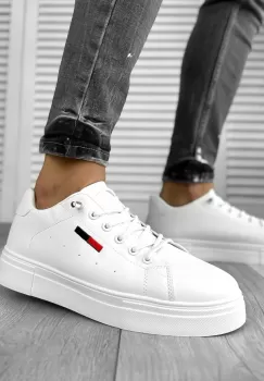 Adidasi barbati albi C18 imagine