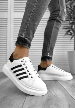 Adidasi barbati albi  CU MIC DEFECT DEF6622 T15-4 imagine