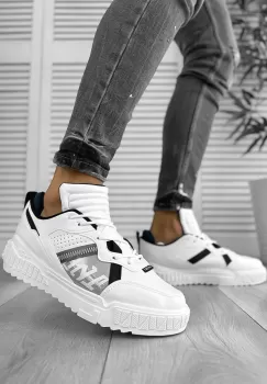 Adidasi barbati albi cu negru 93 imagine