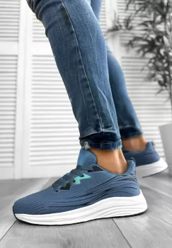 Adidasi barbati casual albastri 737 imagine