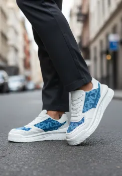 Adidasi barbati casual  albastri L76 imagine