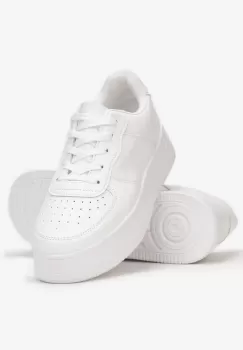 Adidasi barbati casual albi 12169 A29-3 imagine