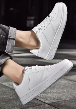 Adidasi barbati casual albi 12169 imagine