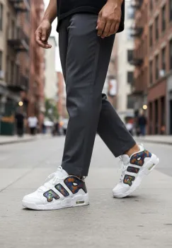 Adidasi barbati casual  albi AIR20 imagine