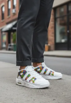 Adidasi barbati casual  albi AIR70 imagine