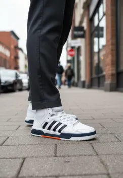 Adidasi barbati casual  albi H38 imagine