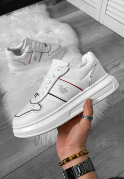 Adidasi barbati casual  albi L86 imagine