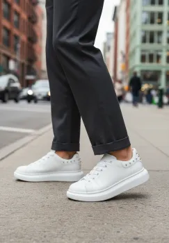 Adidasi barbati casual amq  albi 6626 N17-3 imagine