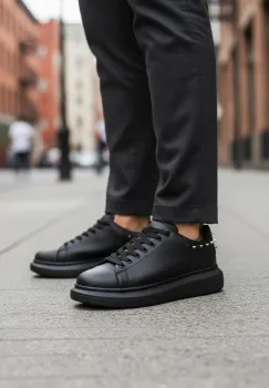 Adidasi barbati casual amq  negri 6626 N17-3 imagine