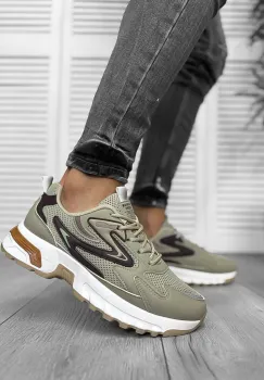 Adidasi barbati casual bej 2568 imagine