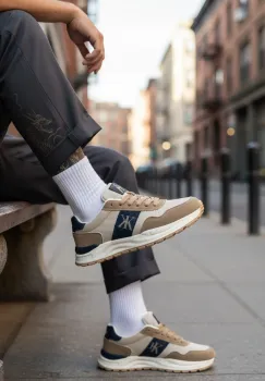 Adidasi barbati casual  bej A2571 imagine