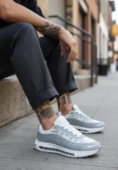 Adidasi barbati casual  gri M68 imagine