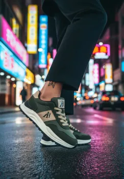 Adidasi barbati casual  kaki A2571 imagine