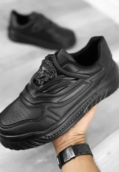 Adidasi barbati casual negri 0611 imagine