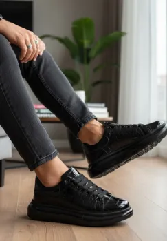 Adidasi barbati casual  negri 0956 imagine