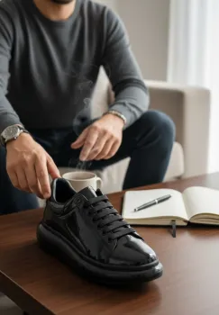 Adidasi barbati casual  negri 0957 imagine