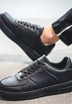 Adidasi barbati casual negri 12169 A27-1 imagine