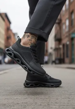 Adidasi barbati casual  negri 1685 imagine