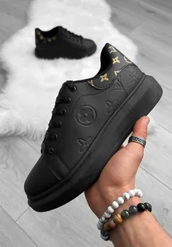 Adidasi barbati casual negri 55771 T13-2 imagine