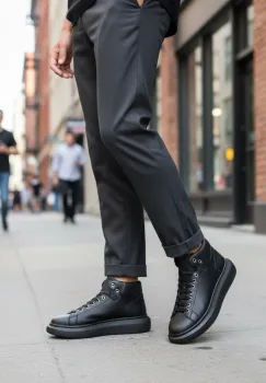 Adidasi barbati casual  negri 6616 imagine