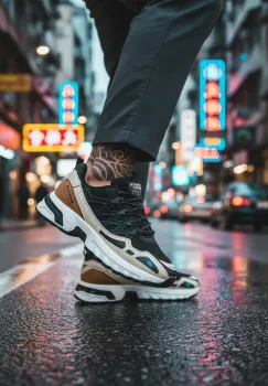 Adidasi barbati casual  negri A106 N9-3 imagine