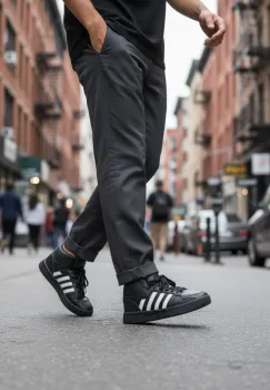 Adidasi barbati casual  negri H38 imagine