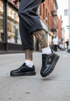 Adidasi barbati casual  negri L100 imagine