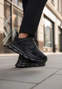 Adidasi barbati casual  negri L21 imagine