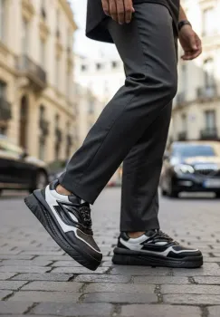 Adidasi barbati casual  negri Q6 imagine