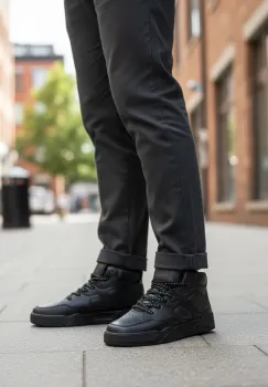 Adidasi barbati casual  negri R911 imagine