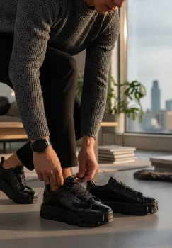 Adidasi barbati casual  VSC  negri 0825 imagine